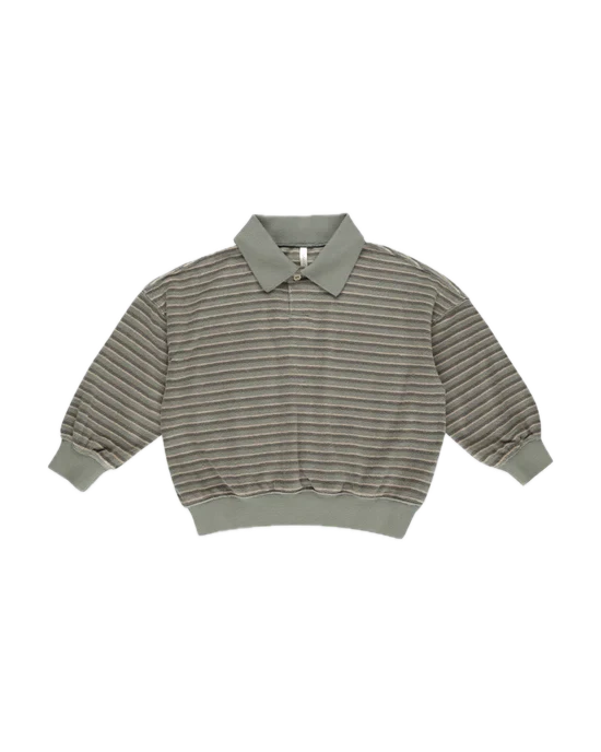 COLLARED SWEATSHIRT || RETRO STRIPE