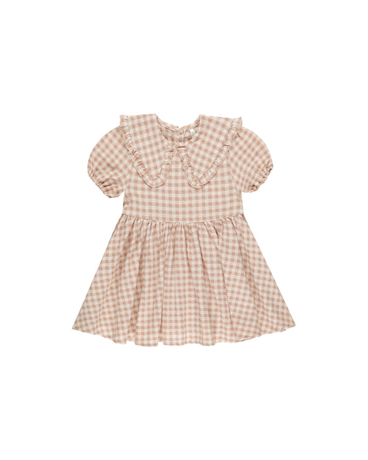 CAMILLE DRESS || PINK GINGHAM