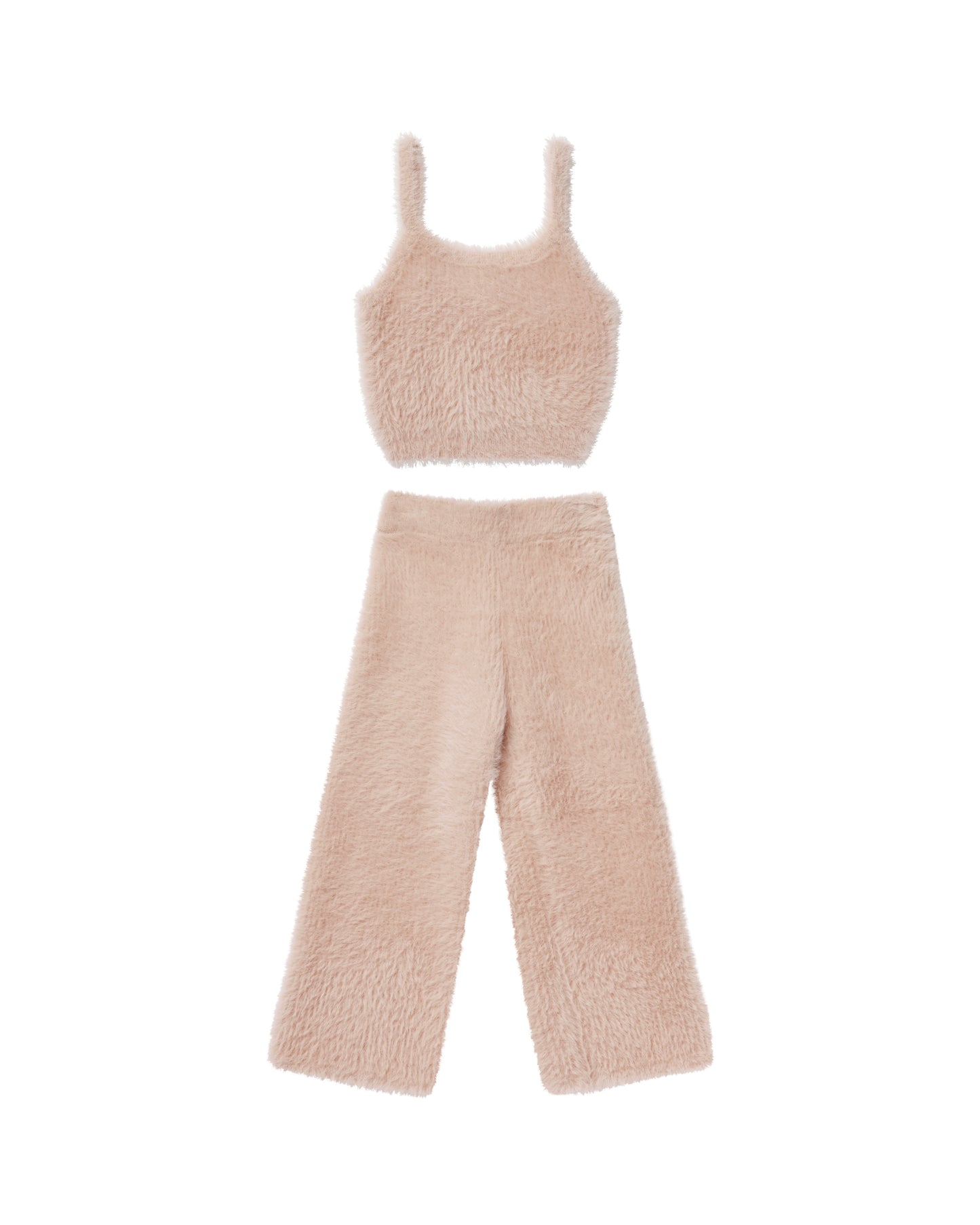 FUZZY KNIT SET || BLUSH