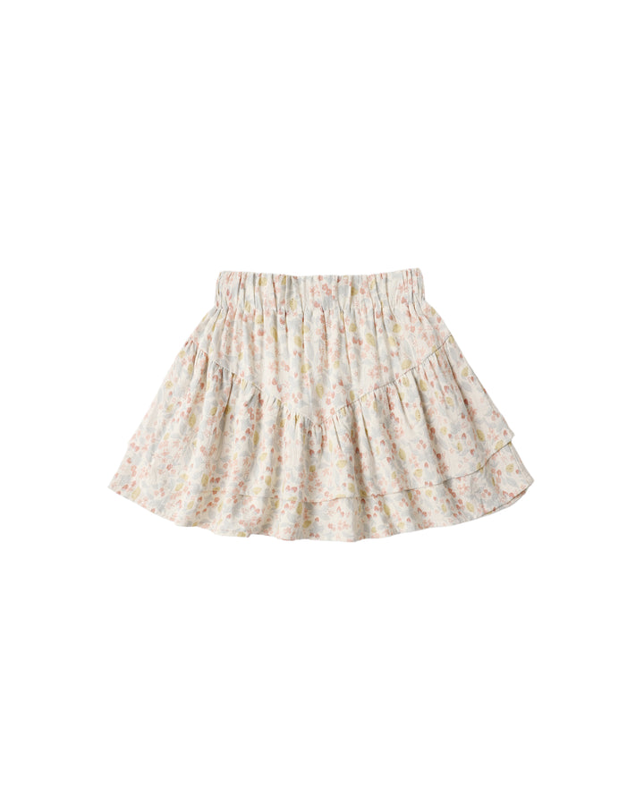 TIERED MINI SKIRT SUMMER GARDEN