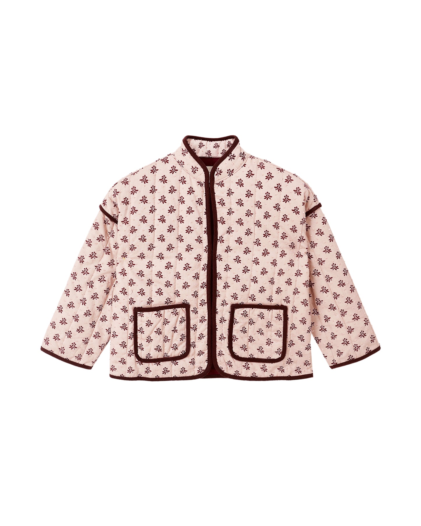 QUILTED JACKET || BLUSH FLEUR