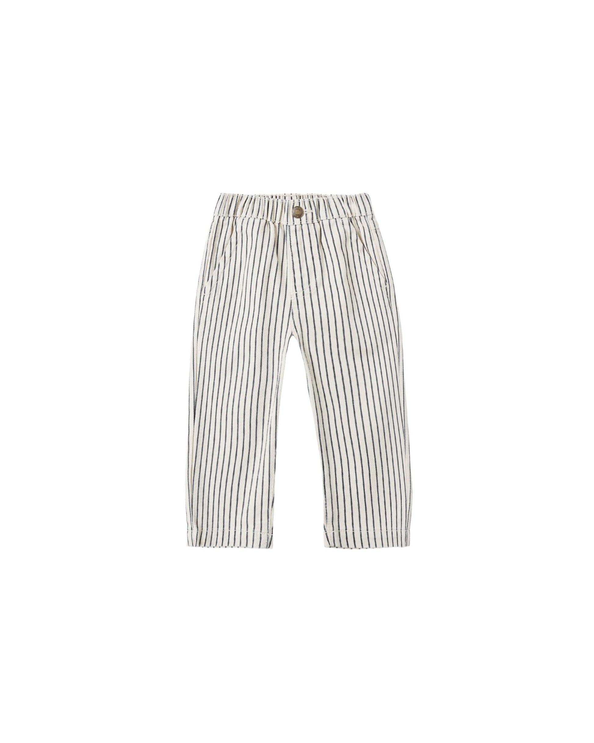BAGGY PANT || NAVY PINSTRIPE