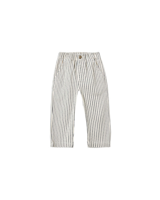 BAGGY PANT || NAVY PINSTRIPE