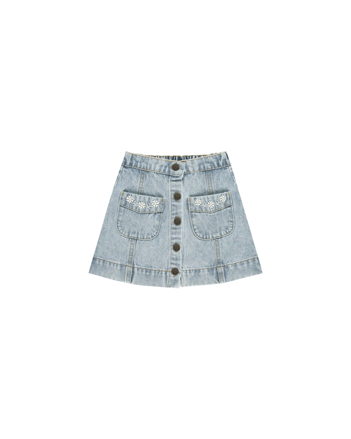 DENVER MINI SKIRT || LIGHT WASHED DENIM