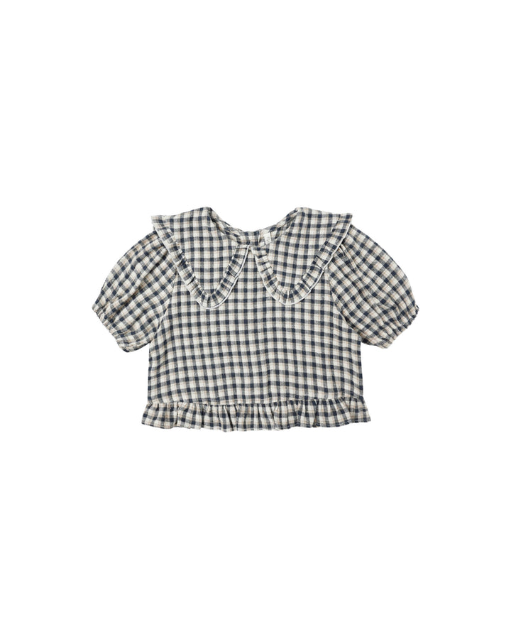 PRAIRIE BLOUSE || NAVY CHECK
