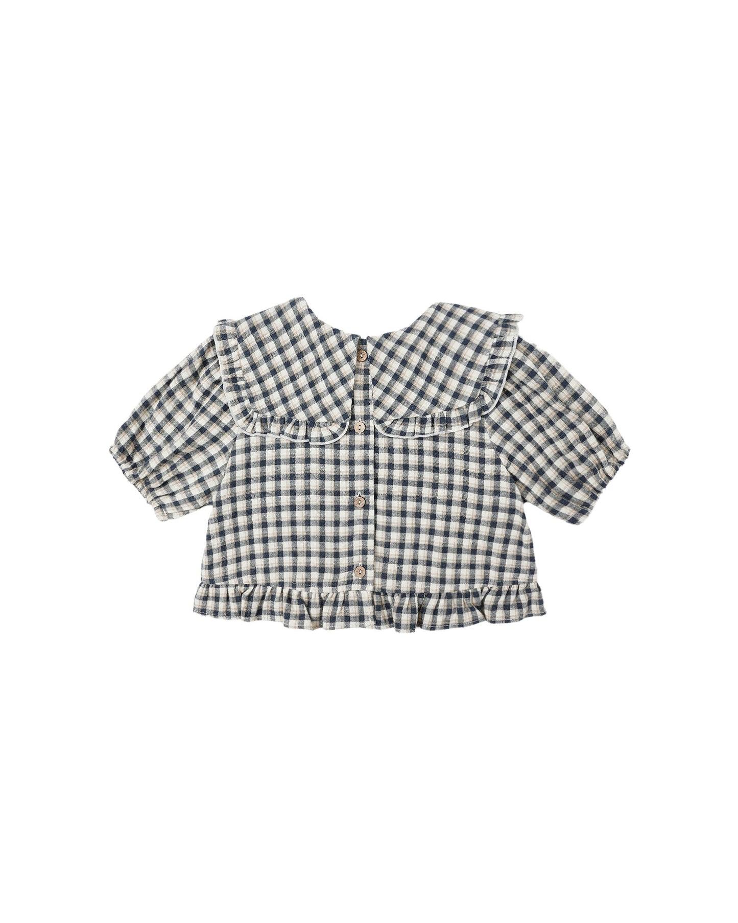 PRAIRIE BLOUSE || NAVY CHECK