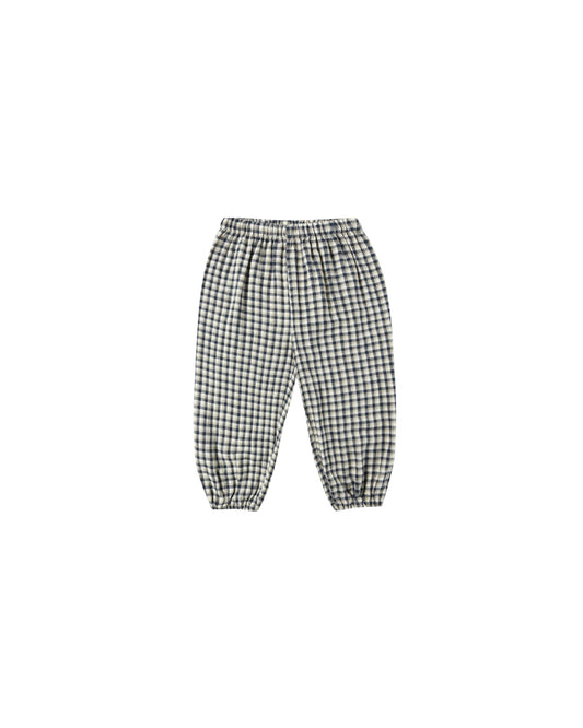 PARACHUTE PANT || NAVY CHECK