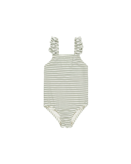 POSITANO ONE-PIECE || SAGE STRIPE