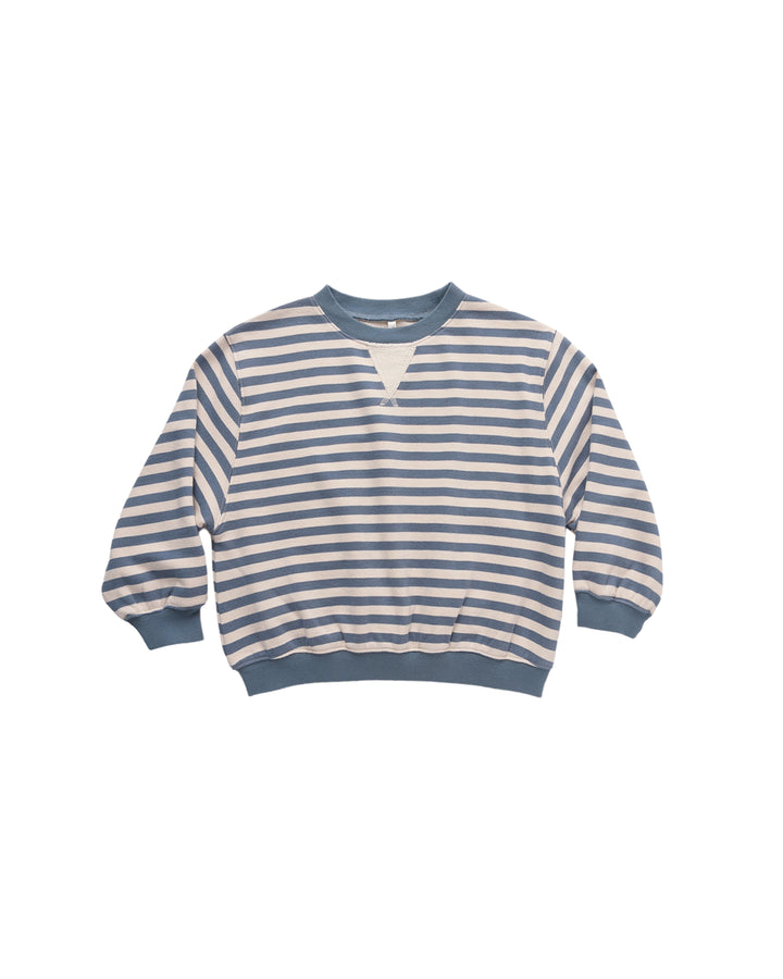 OVERSIZED CREW MARINE STRIPE