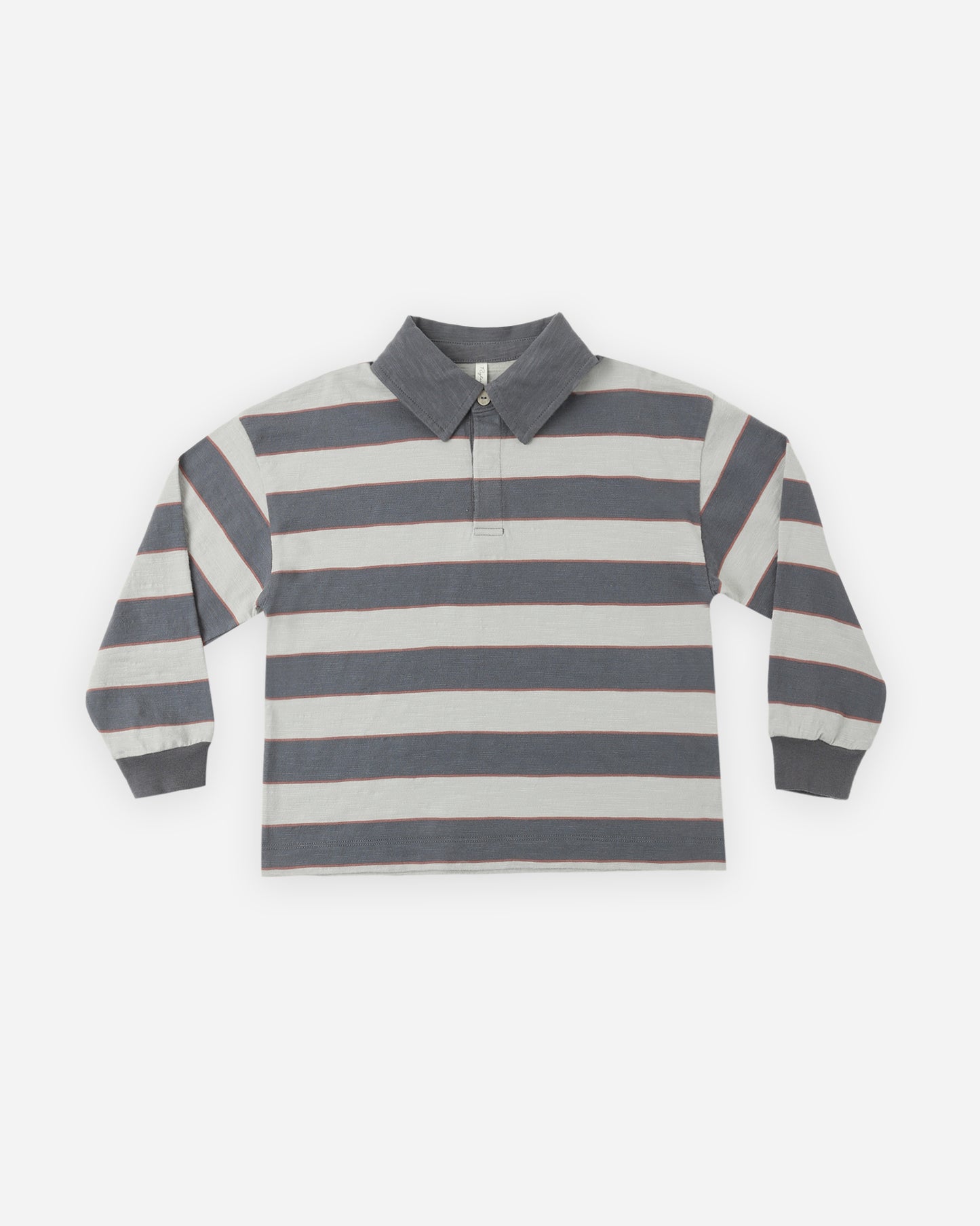 RUGBY POLO SAGE STRIPE