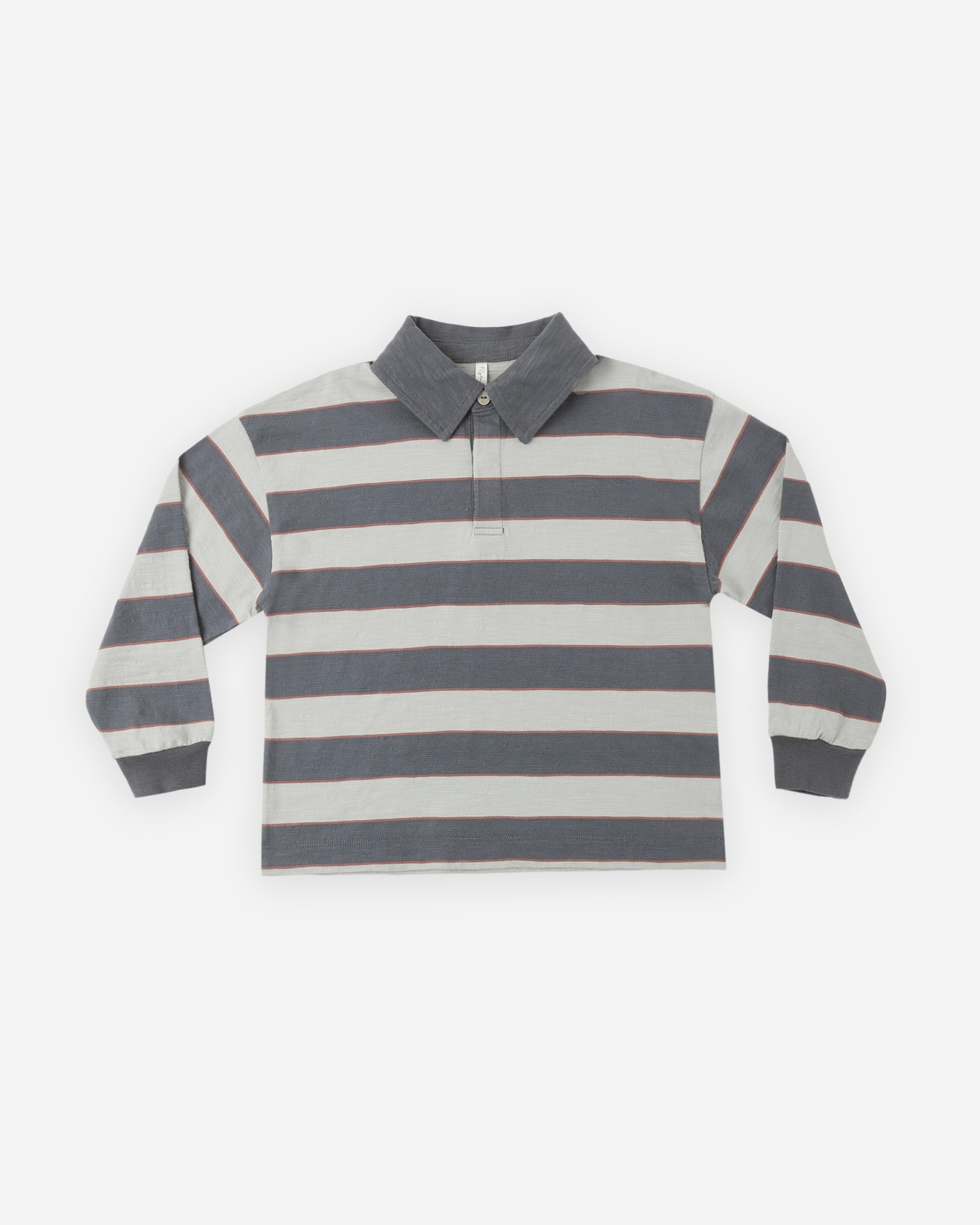RUGBY POLO SAGE STRIPE