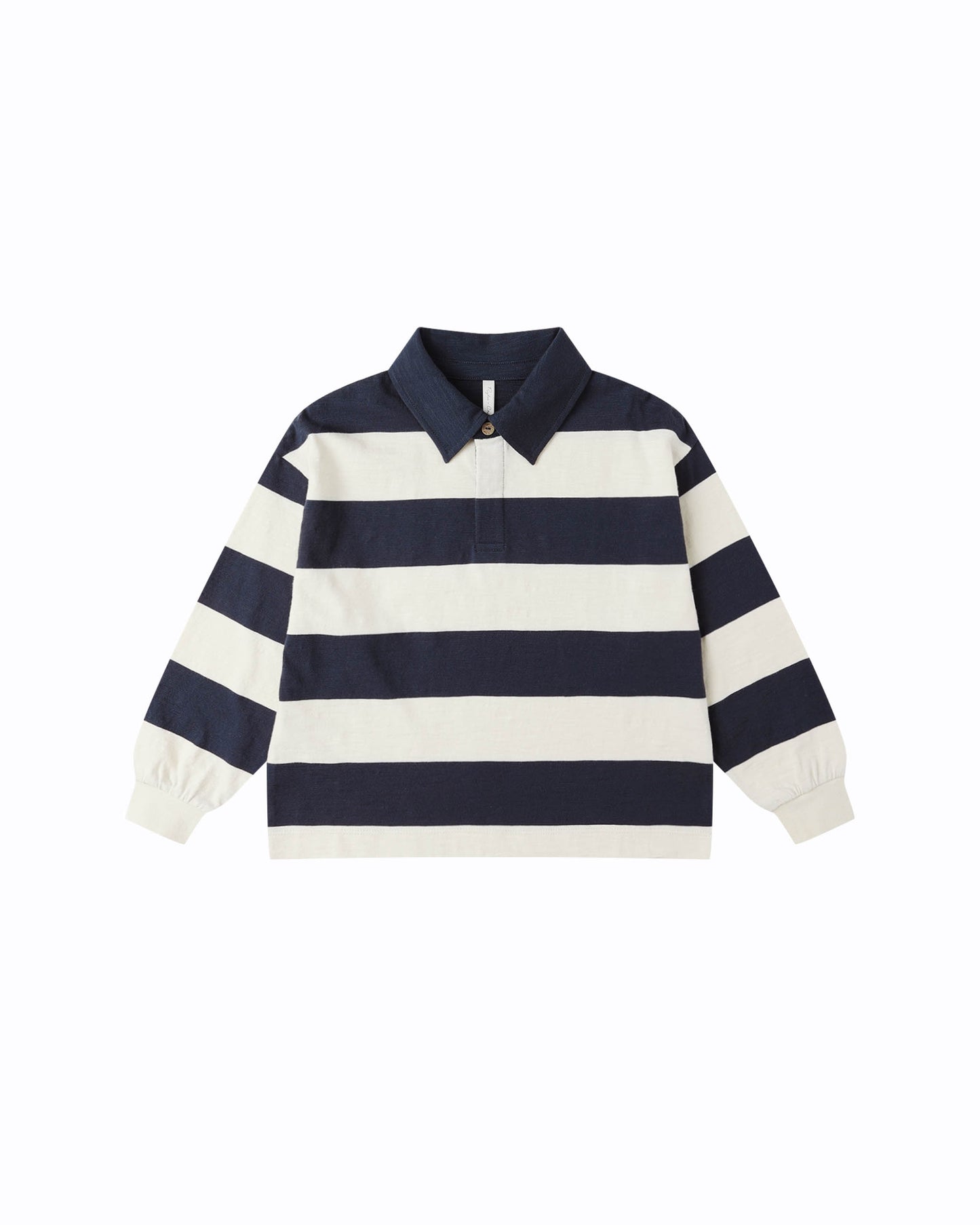 RUGBY POLO || NAVY STRIPE