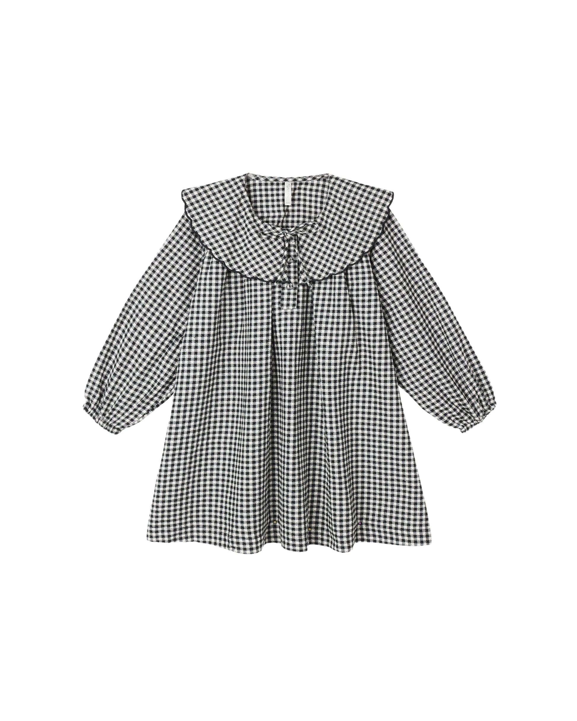 MINI DRESS || BLACK GINGHAM