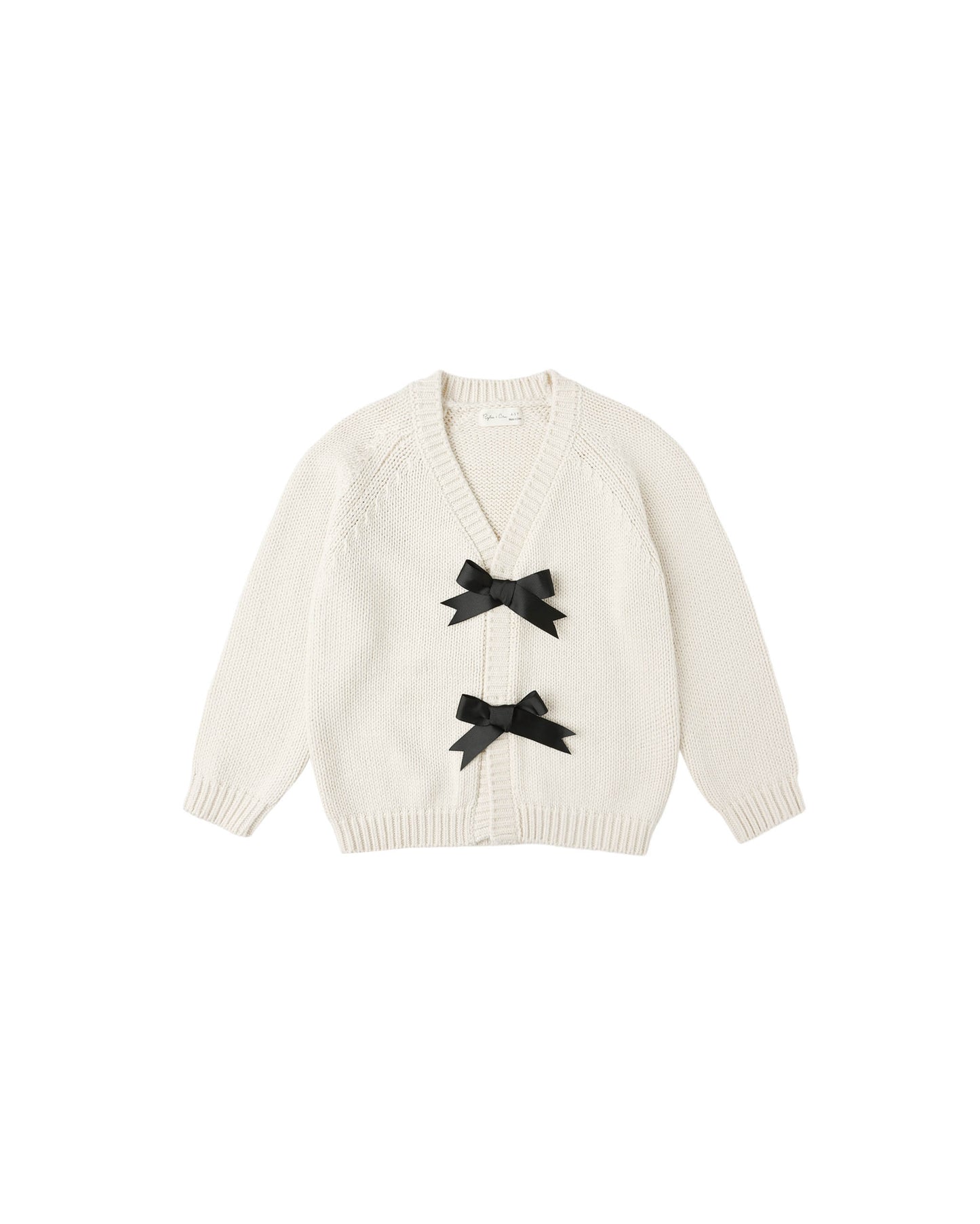 BOW CARDIGAN || NATURAL