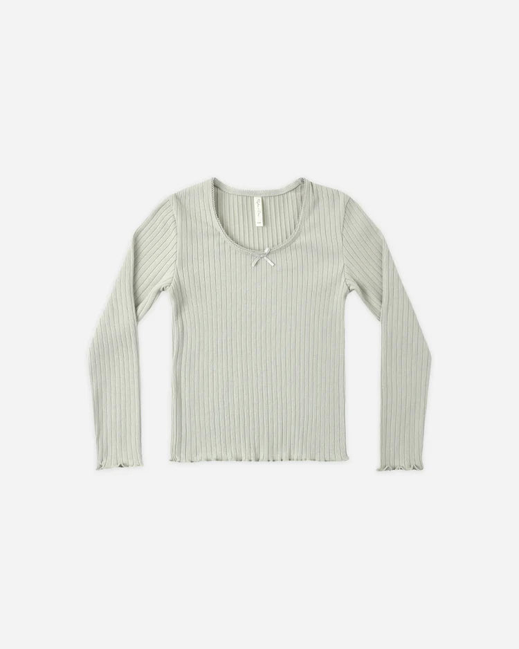 RIBBED LONG SLEEVE SAGE