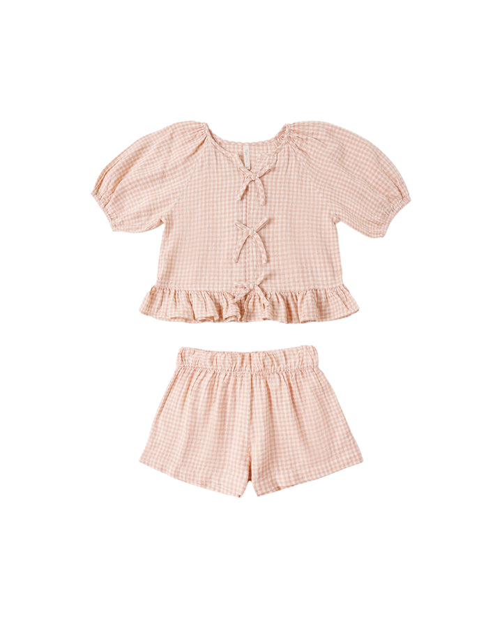 JUNIPER SET PETAL GINGHAM