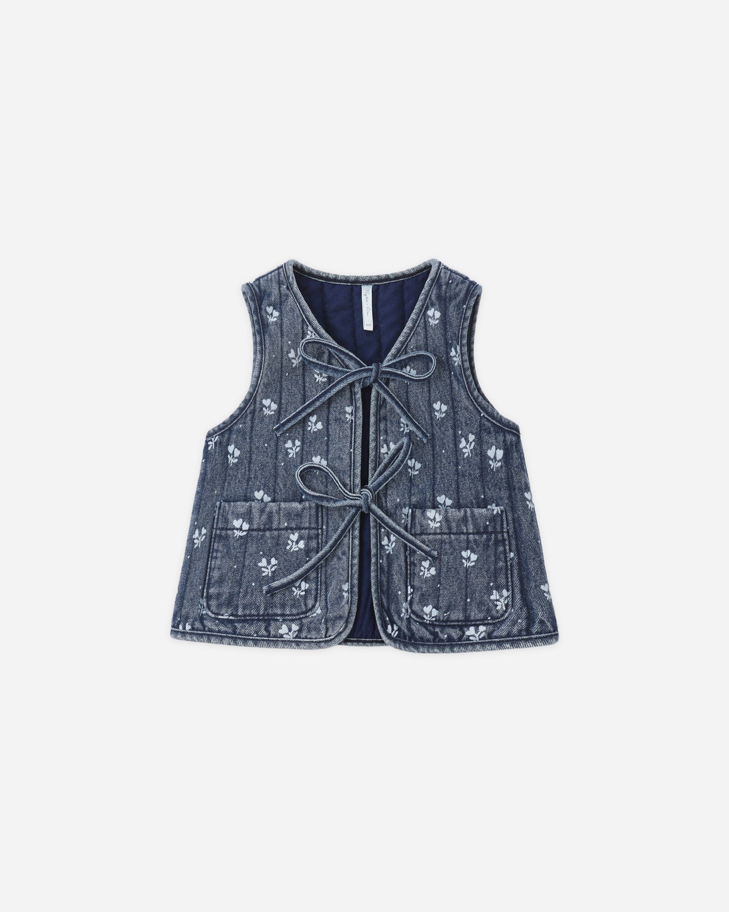 DENIM VEST HEART DITSY