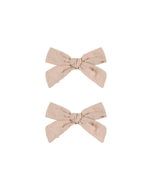 BOWS, SET OF 2 || BLUSH