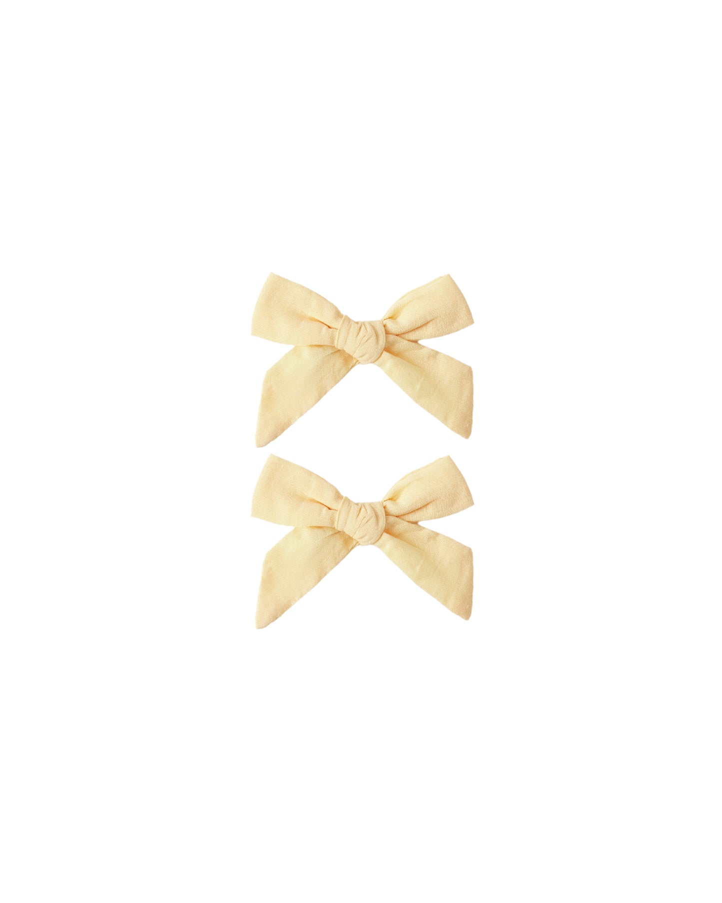 BOWS, SET OF 2 LEMON
