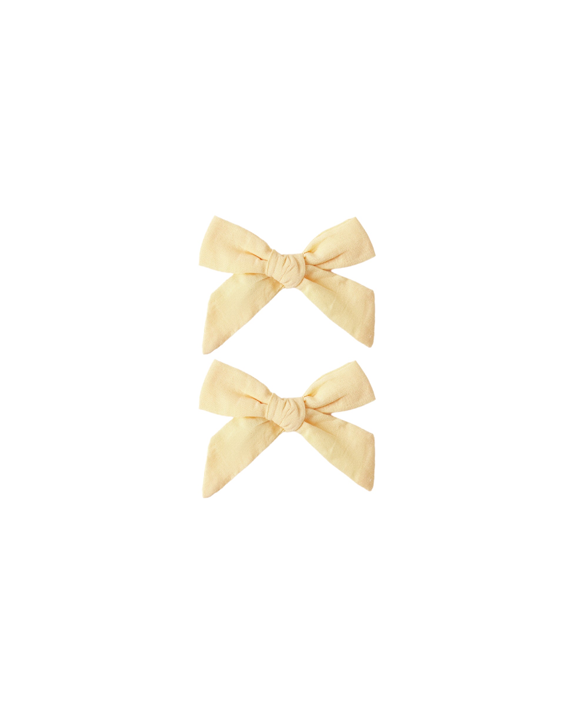 BOWS, SET OF 2 LEMON