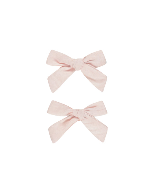 BOWS, SET OF 2 || BLUSH