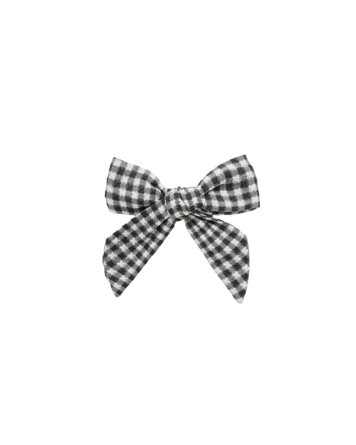 BOW || BLACK GINGHAM