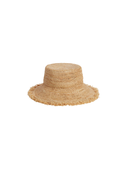 STRAW BUCKET HAT || STRAW