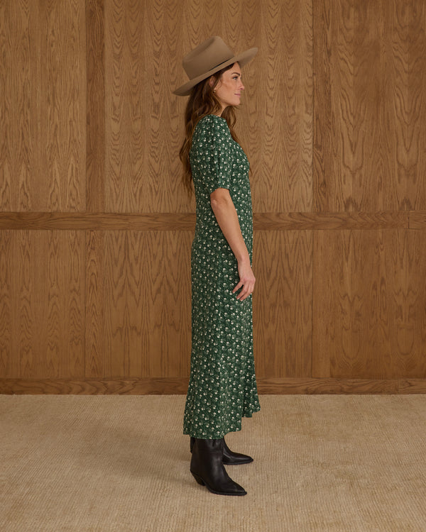 VIOLET DRESS | GREEN DITSY