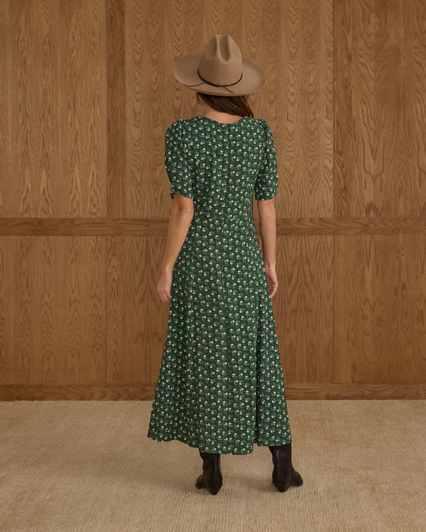 VIOLET DRESS | GREEN DITSY
