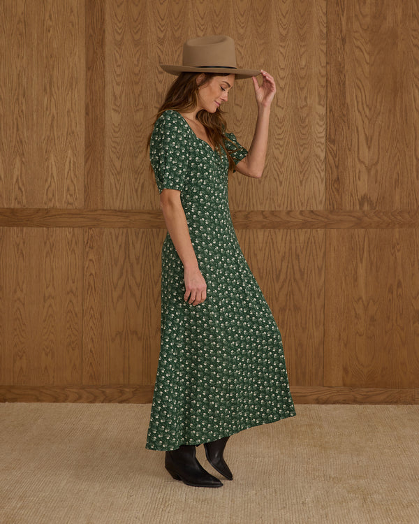 VIOLET DRESS | GREEN DITSY