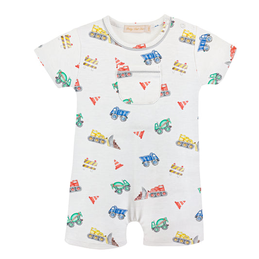 Pocket Printed Romper | Construction