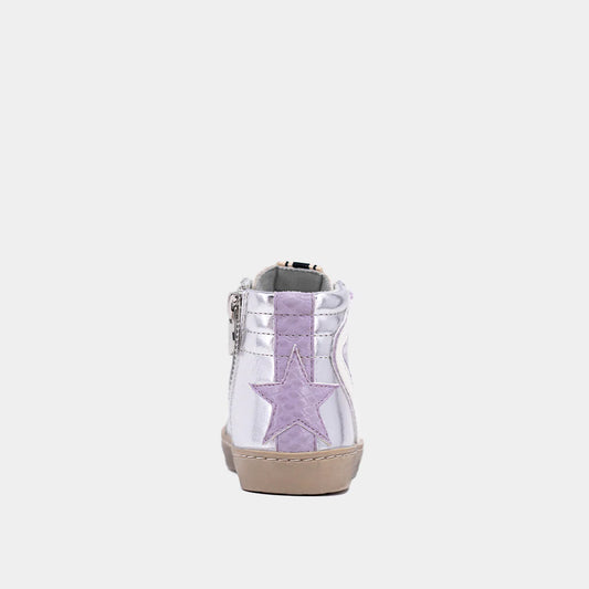 Rooney Sneaker | Lilac Snake