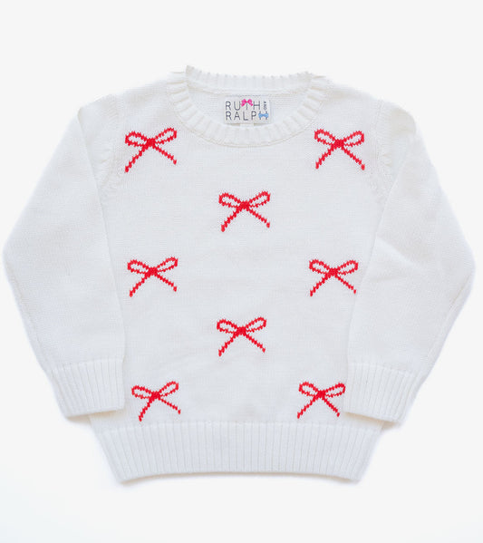 Red/White Bows Sweater