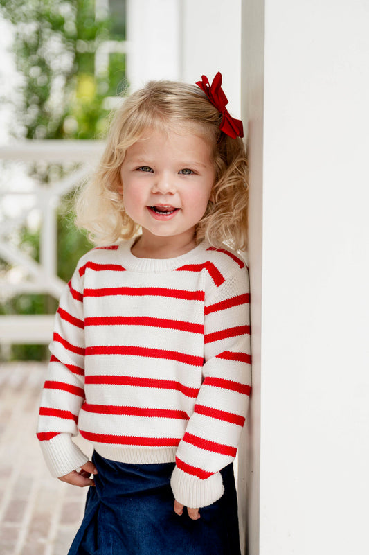 Red/White Stripes Sweater