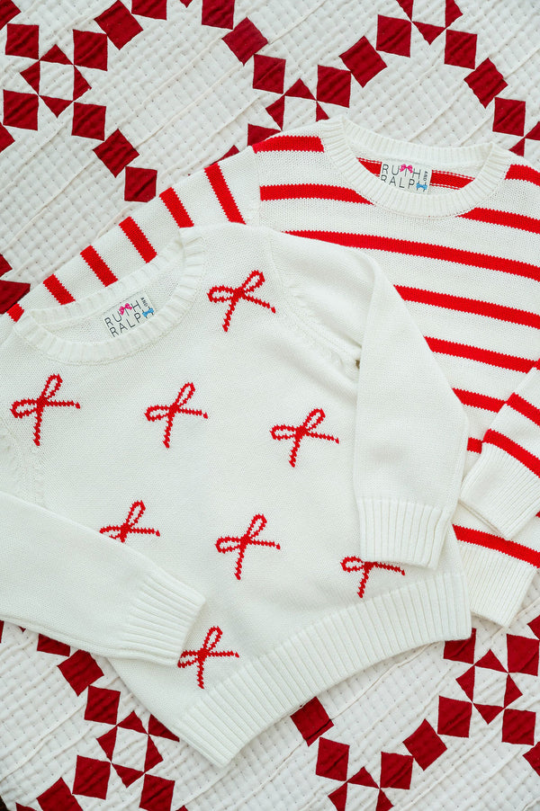 Red/White Stripes Sweater