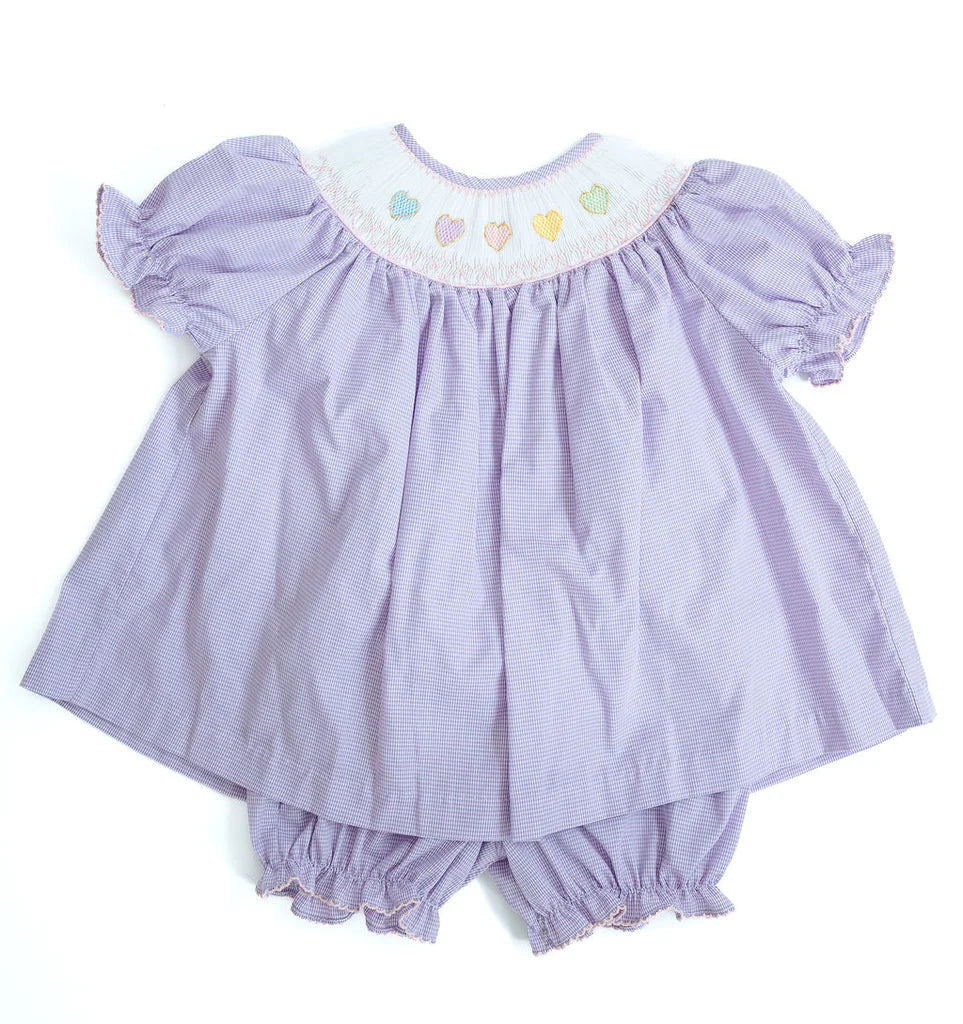 Rainbow Hearts Annabelle Bloomer Set