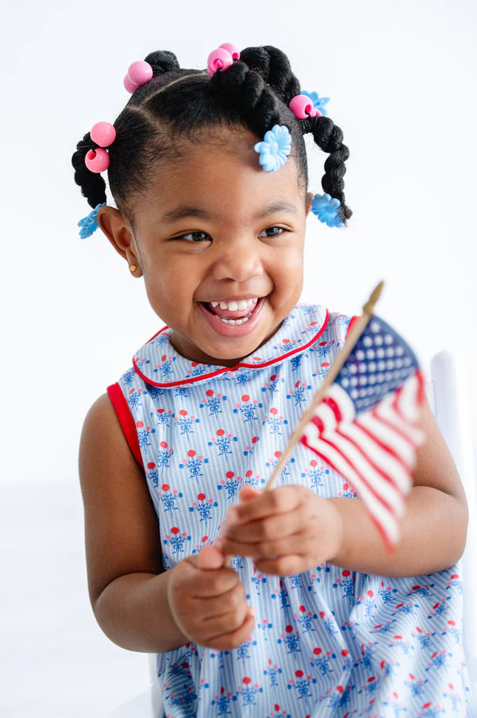 Patriotic Floral Libby Dress