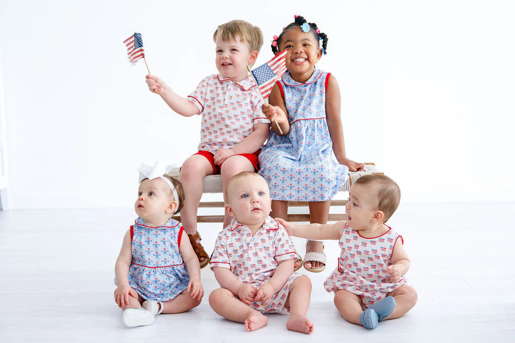 Patriotic Floral Emma Bubble
