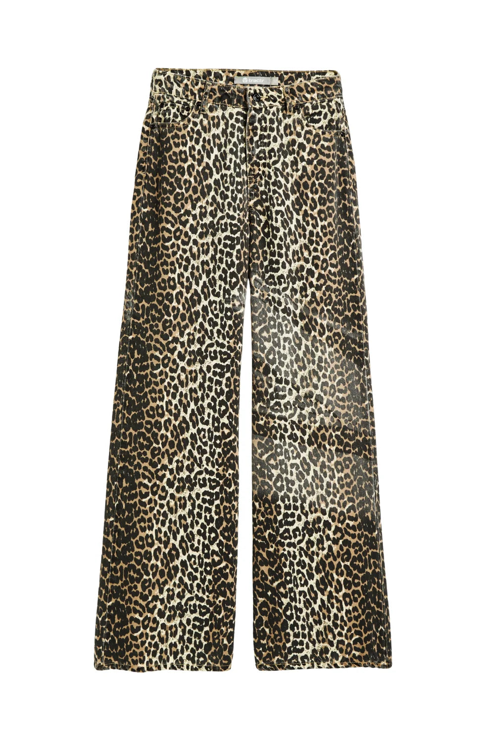 Leopard Wide Leg Jeans