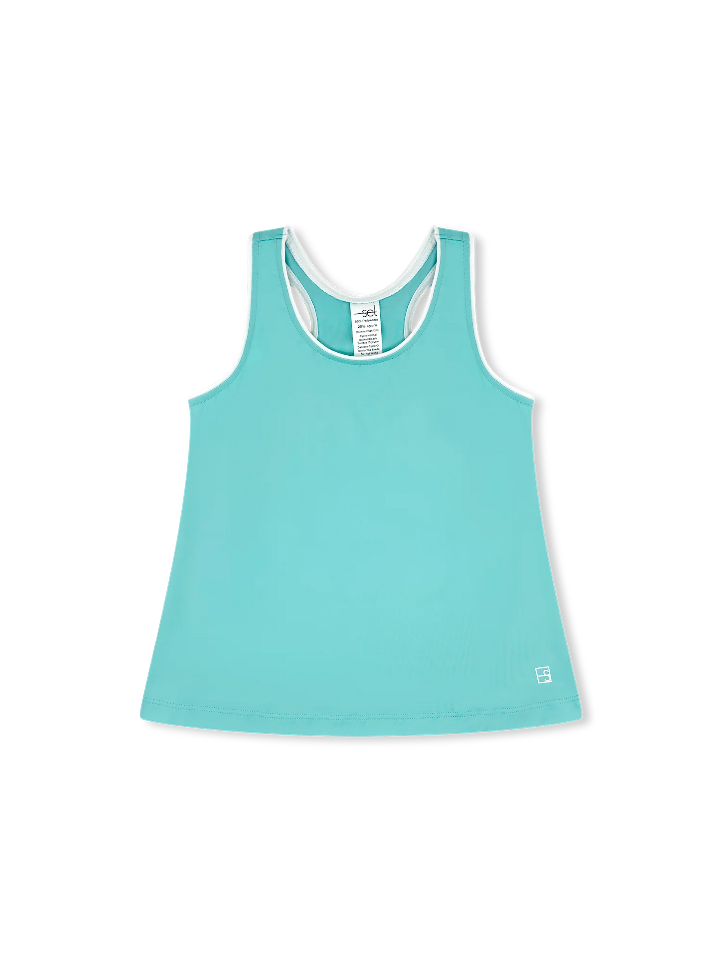 Riley Tank | Turquoise, Pure Coconut