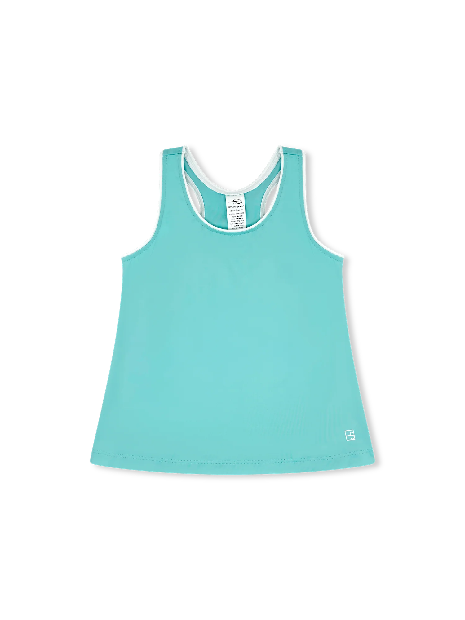 Riley Tank | Turquoise, Pure Coconut