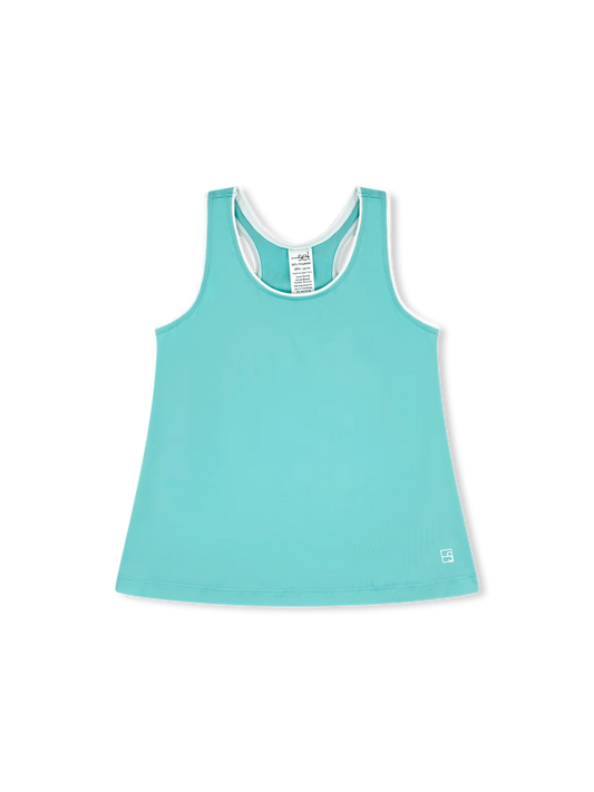 Riley Tank | Turquoise, Pure Coconut