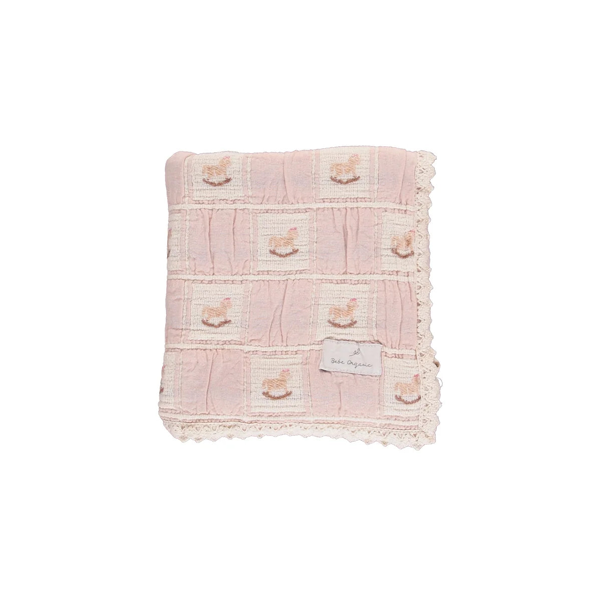 Rocking Horse Blanket | Mauve Horse Patchwork