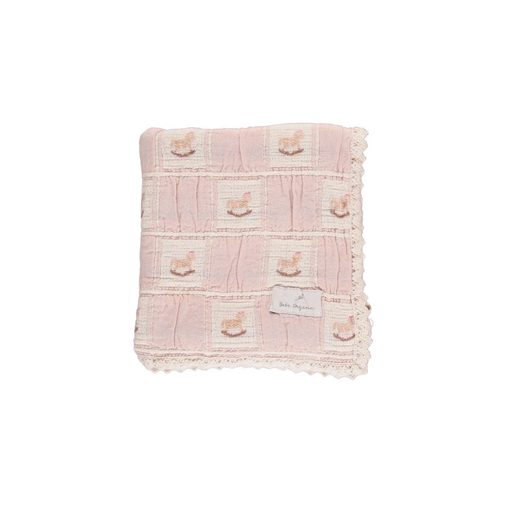 Rocking Horse Blanket | Mauve Horse Patchwork