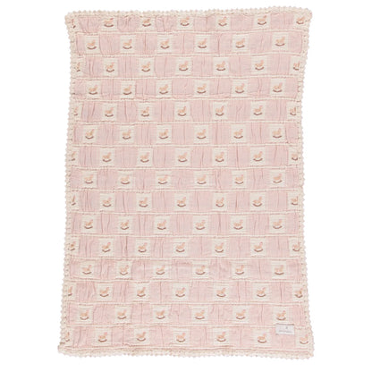 Rocking Horse Blanket | Mauve Horse Patchwork