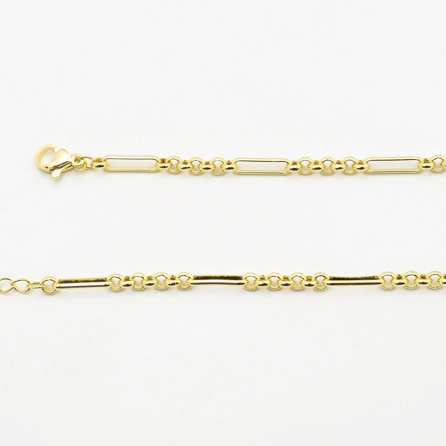 Dainty Rolo Chain Necklace | Gold