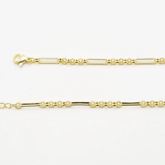 Dainty Rolo Chain Necklace | Gold