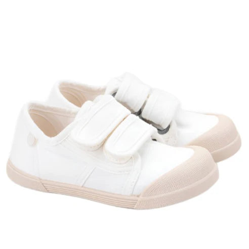 Lona Velcro Sneaker | White