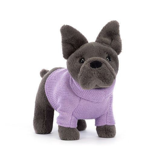 Georgie French Bulldog | Purple Sweater