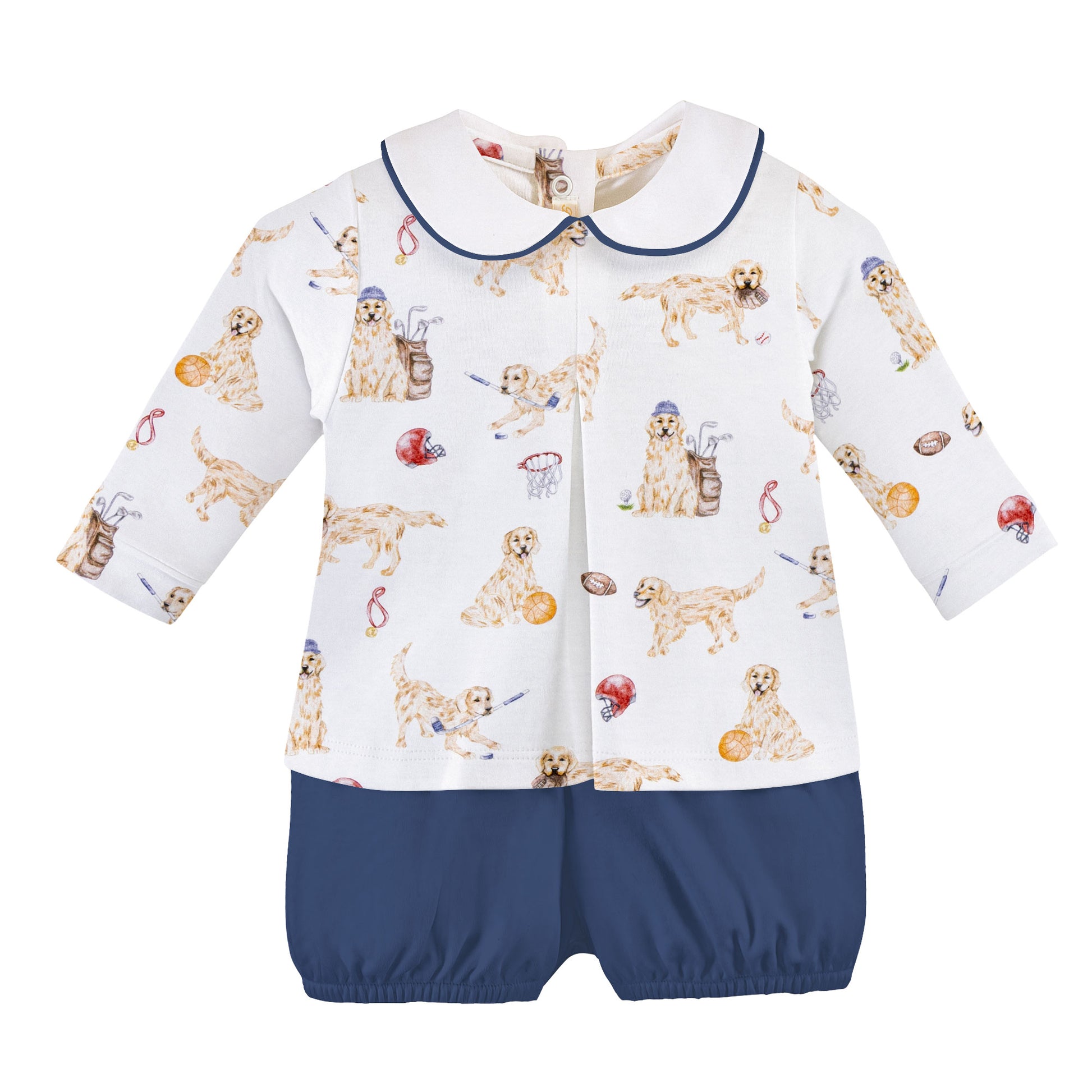 Golden League Printed Pima Diaper Set